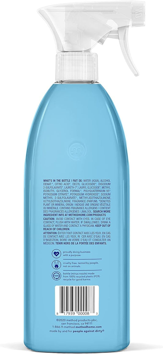 Method Bathroom Cleaner, Removes Mold + Mildew Stains, Eucalyptus Mint, 28 Fl Oz (Pack of 8)