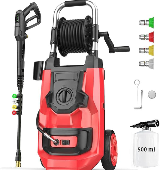 5000 MAXPSI P*ressure W*Asher, P*ower Cleaner, Red