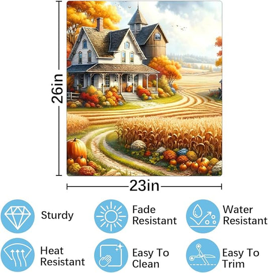 Autumn House Yellow Dishwasher Magnet Cover for The Front Magnetic Dishwasher Door Covers Dish Washer Sticker Wrap Home Decorative Appliances Panel Decal Kitchen Decor 23" x 26" (Magnetic)