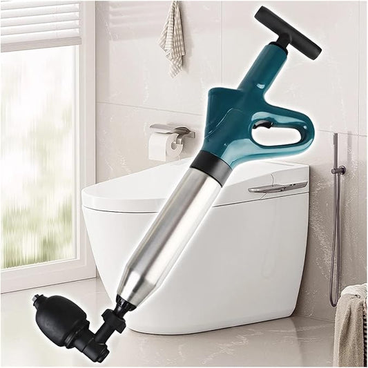 Dredge Clog Remover Air Drain Blaster Toilet Plunger Cleaning Tool For Bath Toilets Bathroom Kitchen Sewer Pipe Unblocker(Green)