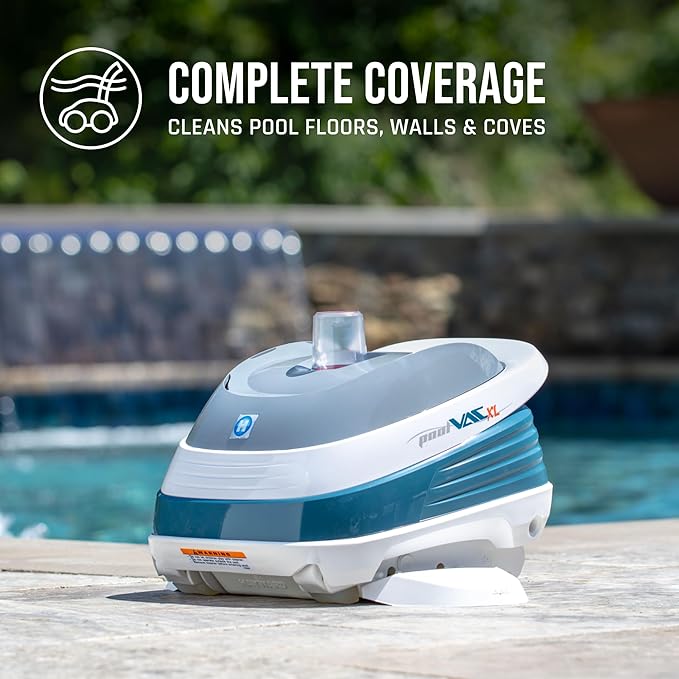 Hayward W32025ADV PoolVac XL Automatic Inground Pool Vacuum Cleaner, Suction Vinyl Pool Cleaner up to 20 x 40 ft