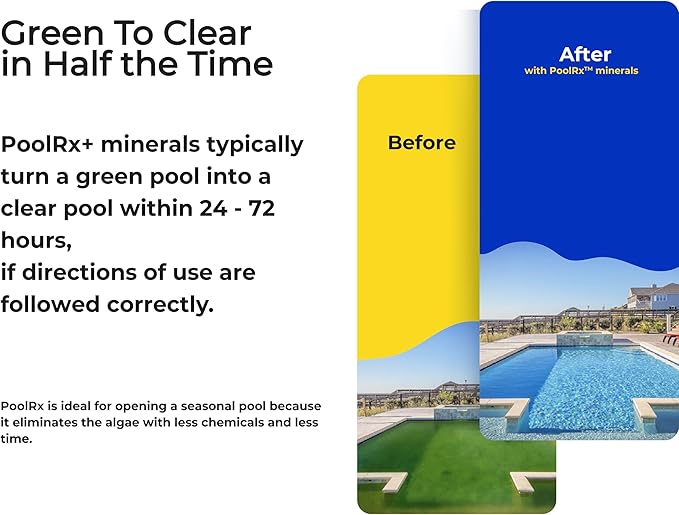 PoolRx Pool Unit #101066 6 Month Algaecide Treats 20k-30k gallons, Black
