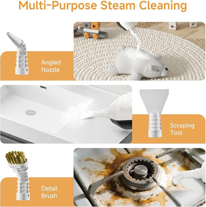 Steam Mop, Multi-Purpose Steam Cleaner for Home Steamer for Floor Cleaning, Floor Steamer Cleaner for Deep Cleaning with Handheld Steamer Mops Accessories, Pet Steam Mop Cleaner for Hardwood, Tile
