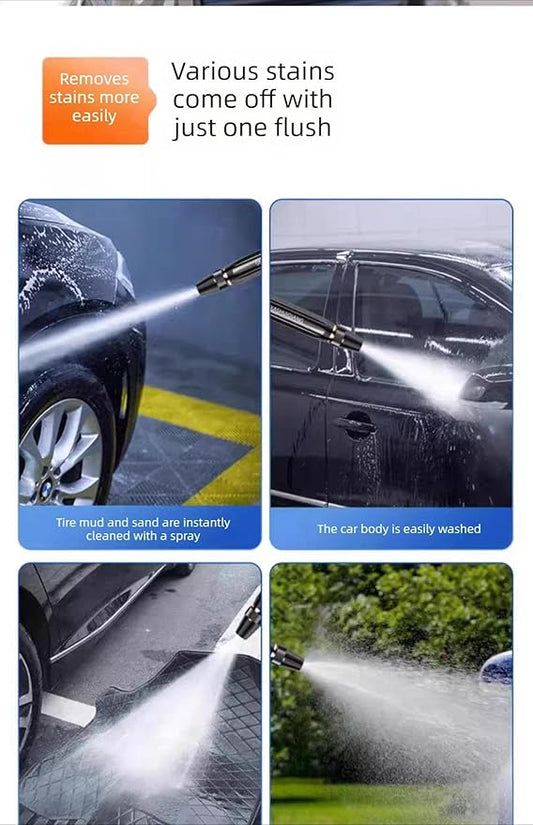 Home high-Pressure car wash Water Gun with Booster Nozzle, a Must-Have for Watering Plants and Vegetables, and car Washing.