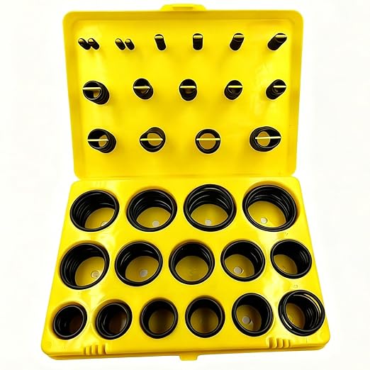 30 Size 386 Pcs Universal Metric Nitrile Rubber(NBR) O Ring Assortment Kit for Various car Auto Hydraulic Faucet Plumbing Pressure Washer Air or Gas Sealing Repair