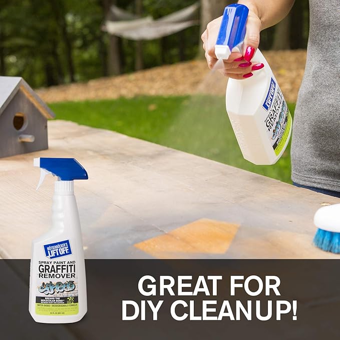 Motsenbocker's Lift Off 41101-2PK Spray Paint and Graffiti Remover – Removes Spray Paint, Acrylic, and Enamel – Safe for Wood, Metal, Concrete, Plastic – Water-Based Formula – 22 Fl Oz (Pack of 2)