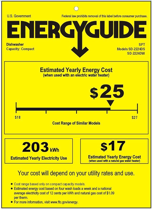 SPT SD-2224DSB: ENERGY STAR Countertop Dishwasher with Delay Start & LED – Silver