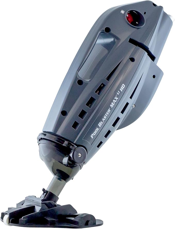 POOL BLASTER Max HD Cordless Pool Vacuum - Heavy-Duty Cleaning with High Capacity, Handheld Rechargeable Swimming Pool Cleaner for Inground & Above Ground Pool, Hoseless Design by Water Tech