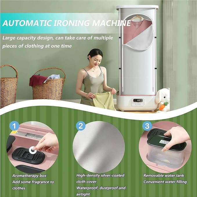 900W Portable Clothes Dryer, Collapsible Hanging Electric Drying Rack with Remote Control for Fast & Efficient Fabric Care for Home and Travel