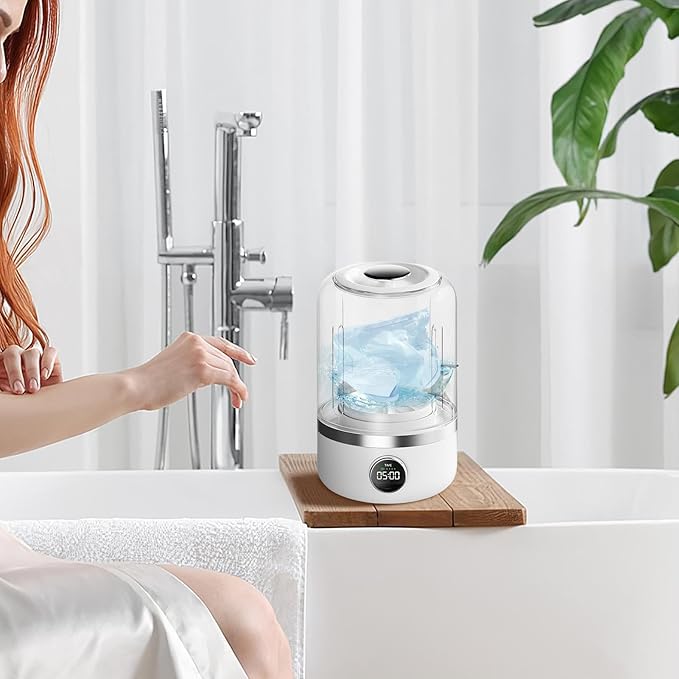 Ye02 Portable Washer | Ye02 Underwear Washer,Portable Rechargeable Cordless Miniature Washing Machine, Miniature Laundry Washing With 2 Modes Cleaning,Energy Class E