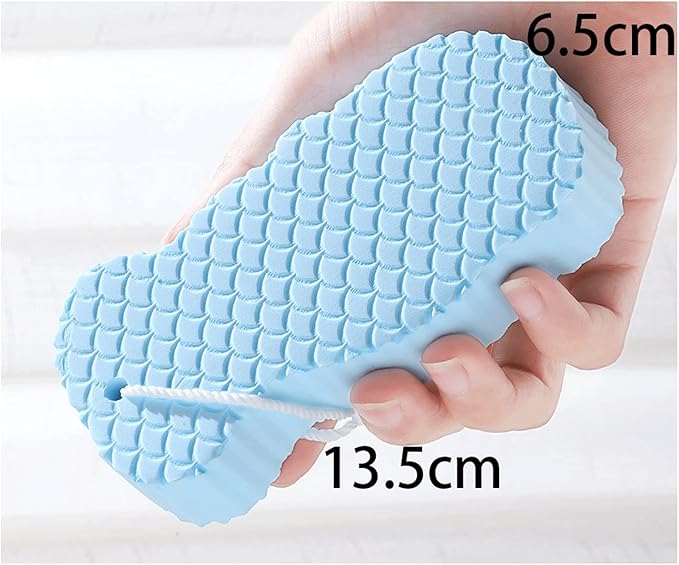 Dry Brushing Super Soft Exfoliating Bath Sponge Bath Sponge Body Massage Cleaning Bath Brush Bath Tool Sponge Artifact(Purple)