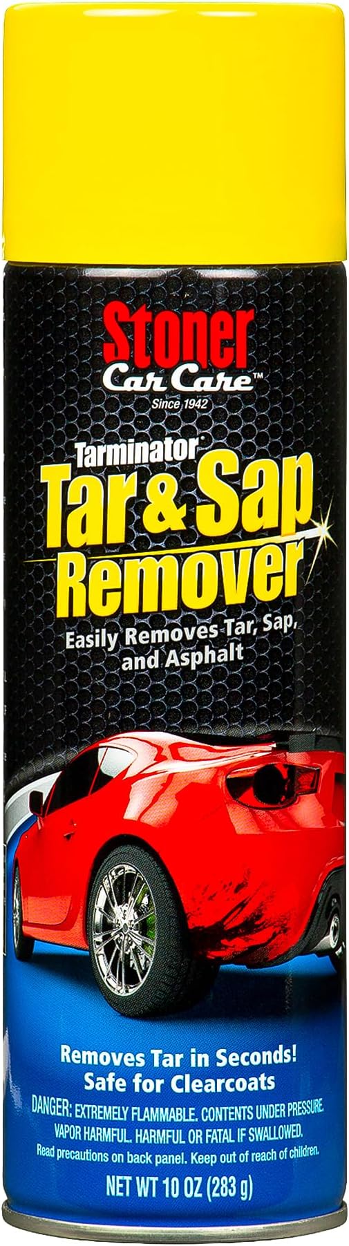 Stoner Car Care 91154 Tarminator Tar, Sap, and Asphalt Remover ?€? Fast Acting Tar and Sap Remover for Cars ?€? Clear Coat Safe Auto Cleaner for Paint, Chrome and Wheels ?€? 10 oz