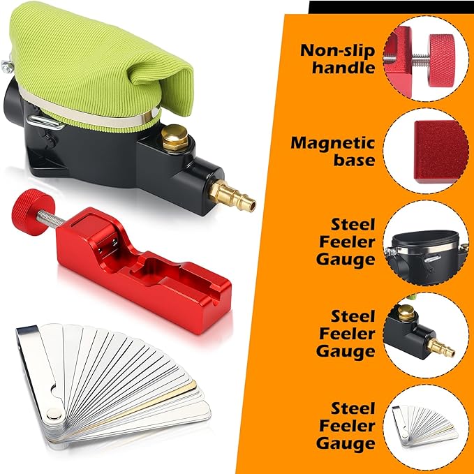 Lounsweer Air Spark Plug Cleaner Spark Plug Gap Tool Kit Sandblaster Cleaner Tool with Blasting Abrasive Material and Fabric Clean Bag for Remove Carbon Buildup Motorcycles, Lawn Mowers, Vehicle