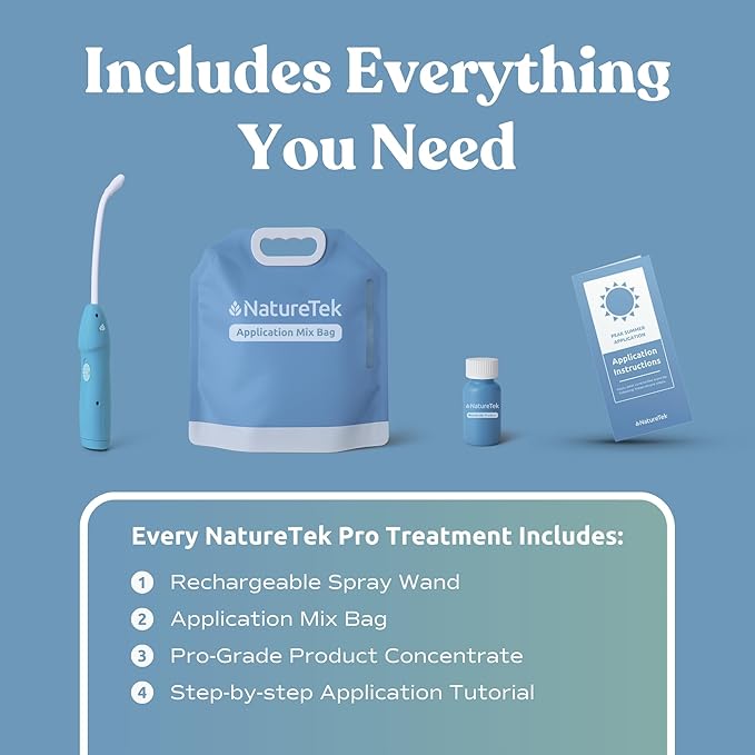 NatureTek Pest Control Kit - Pro Grade Plant Based Pest Control Spray, Long Lasting Effect, DIY Pesticide Sprayer, Bugs and Cockroach Repellent, Family/Petsafe Spray for Fly Mosquito