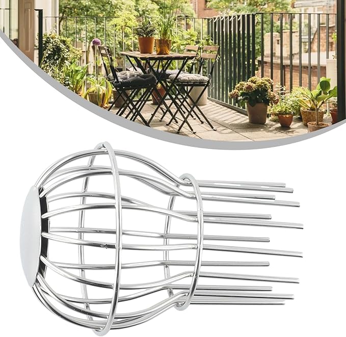1PCS 304 Stainless Steel Gutter Guard, Outdoor Roof Anti-Blocking Line Cap Round Floor Net Cover Drainage Floor Line Leak Gutter Cleaning Tool, Mesh Guard Flexible Leaf Catcher(75MM)