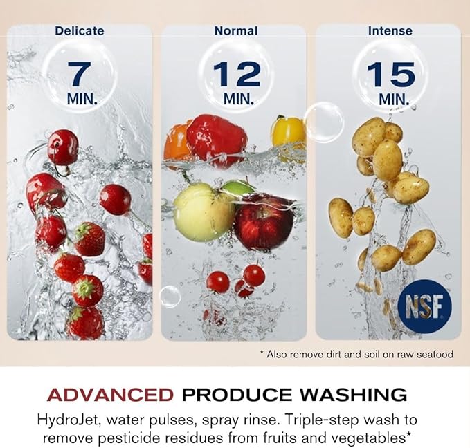 FOTILE SD2F-P5 3-in-1 In-Sink Dishwasher & Kitchen Sink Combo with 360° Cleaning, Produce Wash, Child Lock, Energy Efficient for Space-Saving Hygienic Kitchen Solutions (Dishwasher on the Right)
