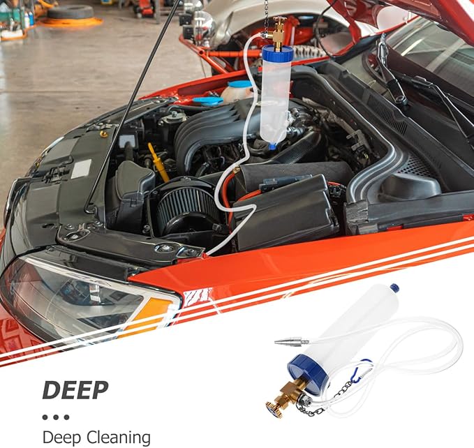 Fuel System Cleaner Hanging Bottle Auto Intake Cleaning Tool for Comprehensive Maintenance and Grime Removal