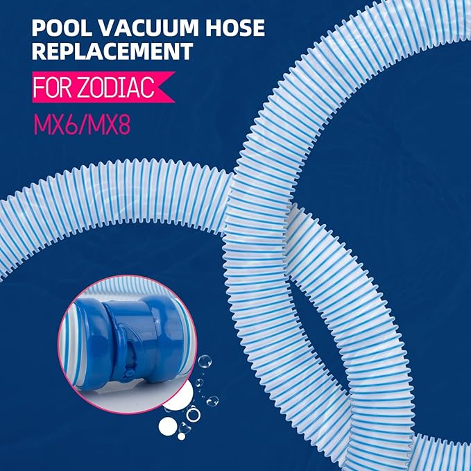 7Pack Pool Vacuum Hose for Zodiac MX6 MX8 39Inch Twist Lock Pool Cleaner Hose Replacement Parts Kit