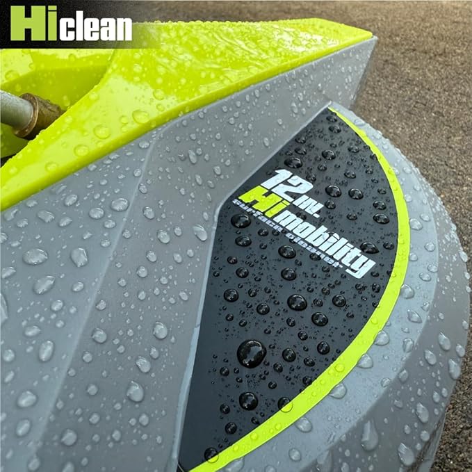 12" Electric Pressure Washer Surface Cleaner with Wheels 3200 PSI Max, Surface Cleaner for Power Washer Attachment for Concrete, Patio, Sidewalk, and Driveways