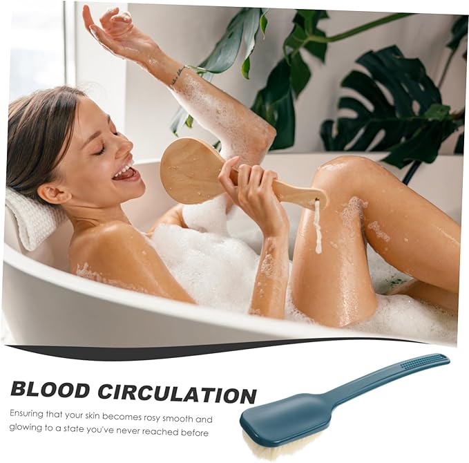 balacoo 3pcs Practical Bath Brush Handle Soft Bristles Shower Scrubber for Gentle Exfoliation for Body and Back Convenient Cleaning Tool for Men Women Design