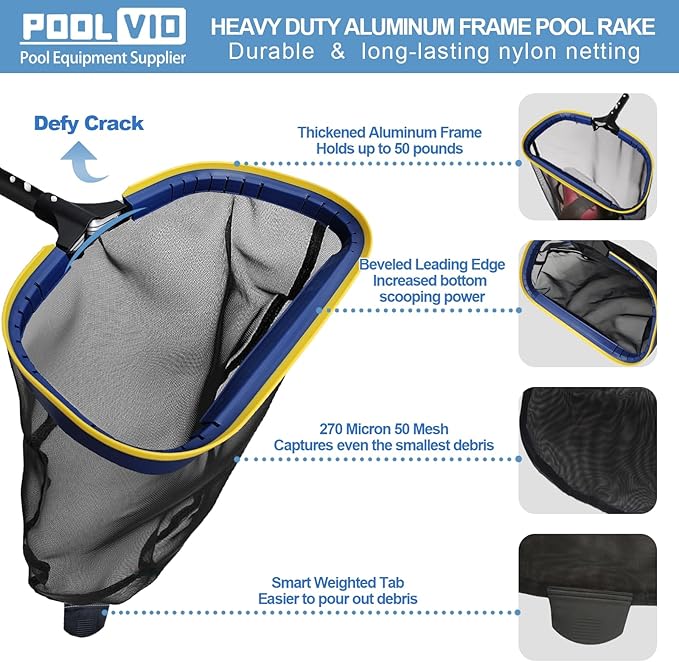 Poolvio Premium Pool Cleaning Kit: Inground & Above-Ground Bundle