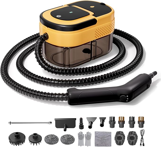 Steam Cleaner for Home & Car-Portable Handheld Steamer for Cleaning 3-Level Adjustable, 15s Heat-Up, Handheld Steam Cleaner for Home