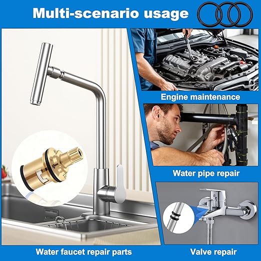 18 Size 770 Pcs Universal Metric Nitrile Rubber(NBR) O Ring Assortment Kit for Various car Auto Hydraulic Faucet Plumbing Pressure Washer Air or Gas Sealing Repair Home Repair