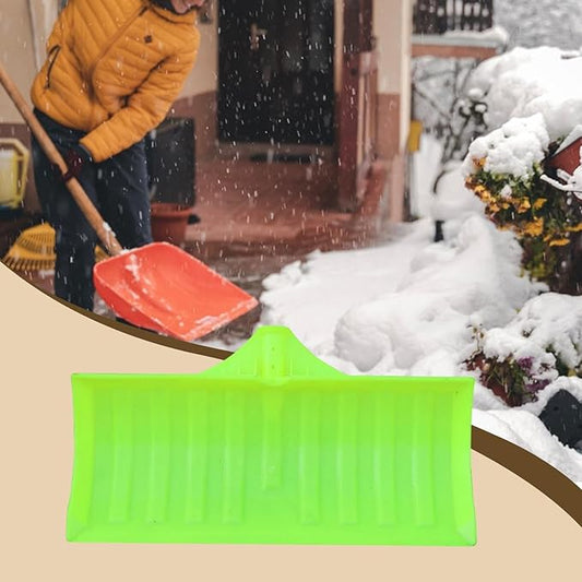 Snow Scoop Head, Multipurpose Wide Garden Clearing Tool, Snow Remover Grain Spade Head, DIY Removal Tool for Car Driveway, Fluorescent Yellow
