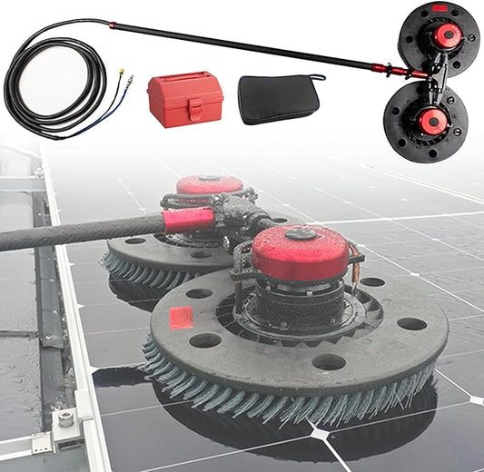 Photovoltaic Solar Panel Cleaning, Telescopic Window Clean, Extension Pole Cleaning for Trucks / 70cm Brush Head Roof Cleaning Tools,3.6M