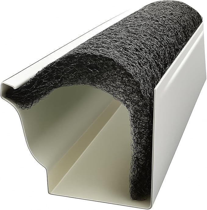 Flo-Free Leaf Guard- 36ft Premium Gutter Guard For 6K Gutters with Patented No-Clog Design- Advanced Gutter Protector Boosts Rain Flow & Stops Debris- Install Leaf Guards for Gutters- No More Cleaning