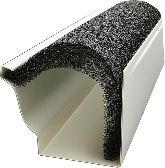 Flo-Free Leaf Guard- 36ft Premium Gutter Guard For 6K Gutters with Patented No-Clog Design- Advanced Gutter Protector Boosts Rain Flow & Stops Debris- Install Leaf Guards for Gutters- No More Cleaning