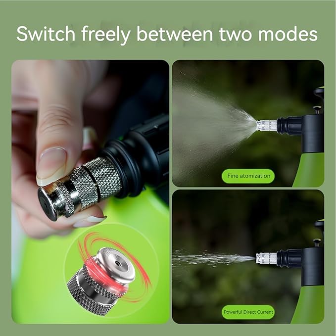Car Soap Foam Sprayer, High Pressure 2-Mode Cordless, Pressure Washer Auto Foam Sprayer for Auto RV Garden Hose Driveway Snow Removal Watering Gardening, Powerful Cleaning Tool, Portable
