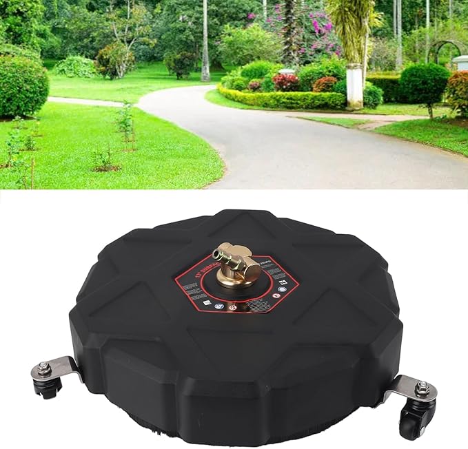 13-Inch Powerful Undercarriage Cleaner - 2500PSI High-Pressure Water Broom Driveways, Patios, Garage Cleaning
