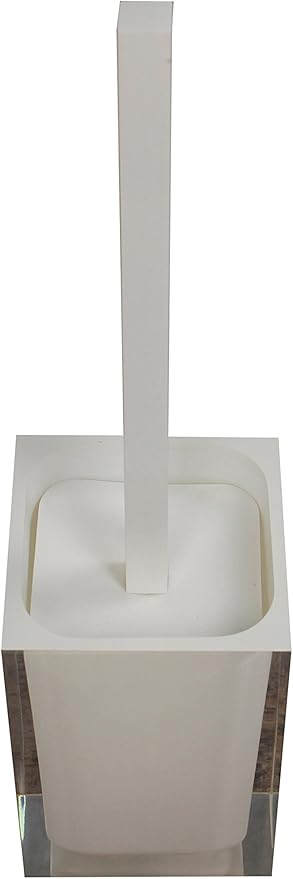 Gedy Rainbow Modern Toilet Brush Holder, White