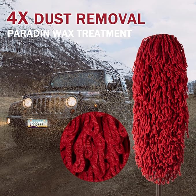 Car Duster Exterior Scratch Free Extendable Handle,Wax Cotton Hair Auto Brush Kit for Truck,SUV,RV and Motorcycle,Duster for Car Cleaning，No Lint（Grand Canyon State Designer License Plate）