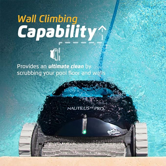 Dolphin Nautilus CC Pro Wi-Fi Automatic Robotic Pool Vacuum Cleaner Includes Ultra-Fine Filters for an Ultimate Clean, Ideal for In-Ground Pools up to 50 FT in Length