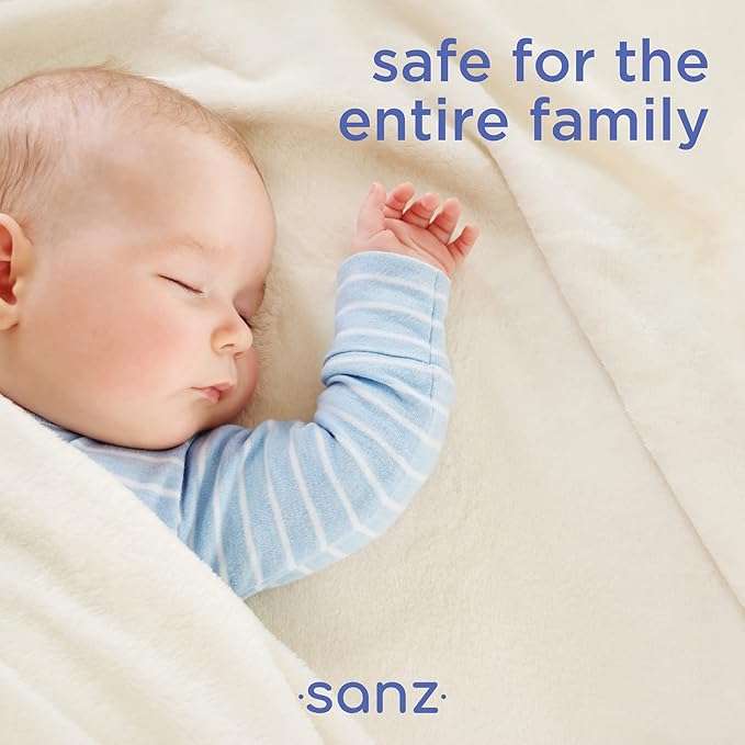 SANZ Hypoallergenic Eco-Friendly Laundry Detergent - Free and Clear for Sensitive Skin, Gentle for Babies, Ultra Concentrated, HE, Dye Free, Superior Cleaning Odor & Stain Remover, 192 Loads (3 Pack)