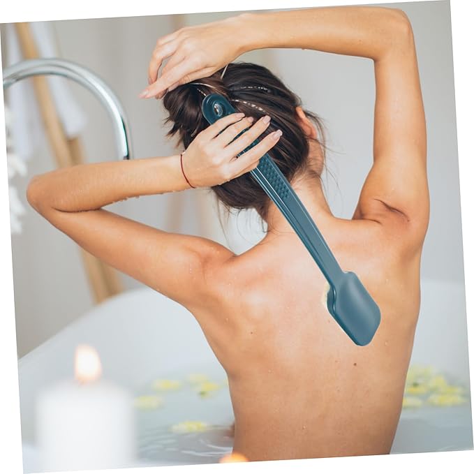 balacoo 3pcs Practical Bath Brush Handle Soft Bristles Shower Scrubber for Gentle Exfoliation for Body and Back Convenient Cleaning Tool for Men Women Design