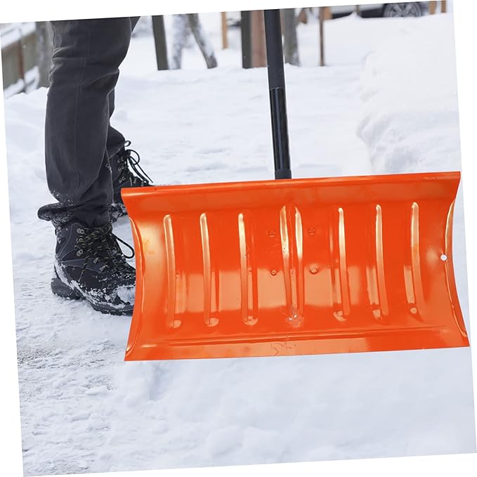 Totority Outdoor Heavy Duty Snow Shovel Head with Wear Resistant Manganese Steel Blade Lightweight Labor Saving Ice Removal Tool for Driveway Sidewalk and Outdoor Snow Cleaning