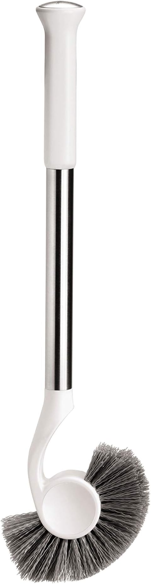 simplehuman Replacement Toilet Brush Head, Easy Screw On, Stiff Outer Bristles, White Plastic