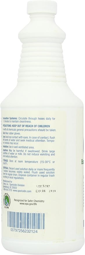 Groom Industries Household Cleaners Sporicidin Enzyme Mold Cleaner Concentrate, 32 Ounce