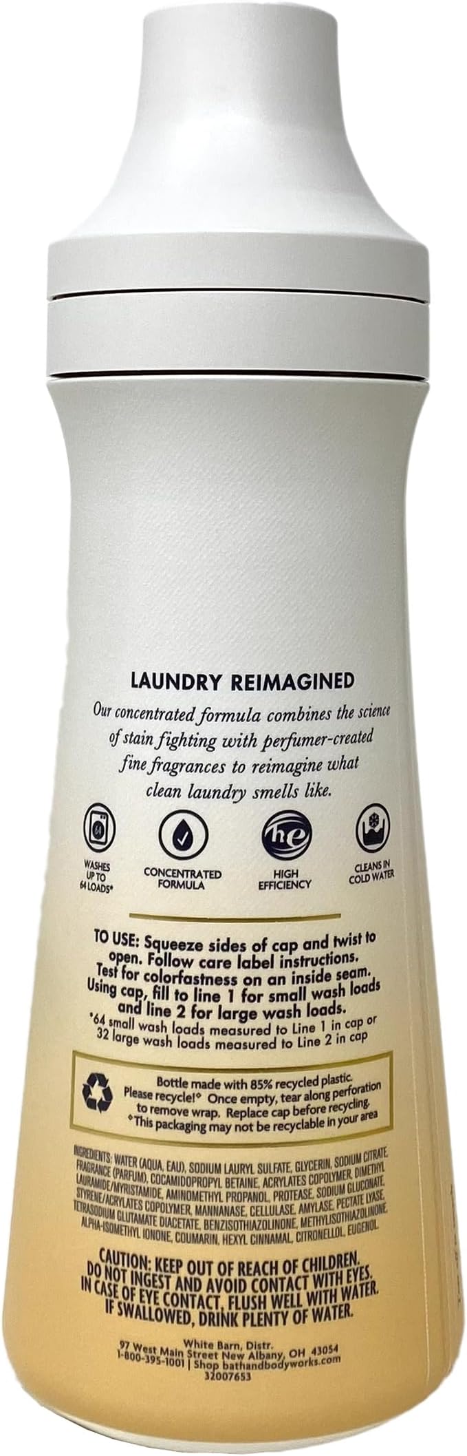 Bath & Body Works Vanilla Suede 2 Pack Fabric Care Detergent Gift Set with a Natural Oats Bar Soap