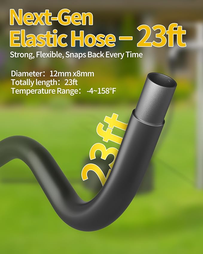 Cordless Portable Washer, 1100 PSI Battery Operated Washer with All-Copper Motor, Battery, 23FT Elastic Hose, Storage Bag; Handheld Washer; Lightweight Car Washer for Home, Garden (Yellow & Black)