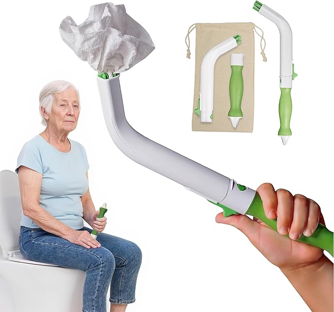 FreedomWand Multipurpose Toilet Aids - Wiping Aid Toileting for Women & Men, Butt Wiper Tool, Toilet Assist Device and Paper Extender, Ideal for Elderly, Disabled and Post Surgery Use - 14.5" Inch