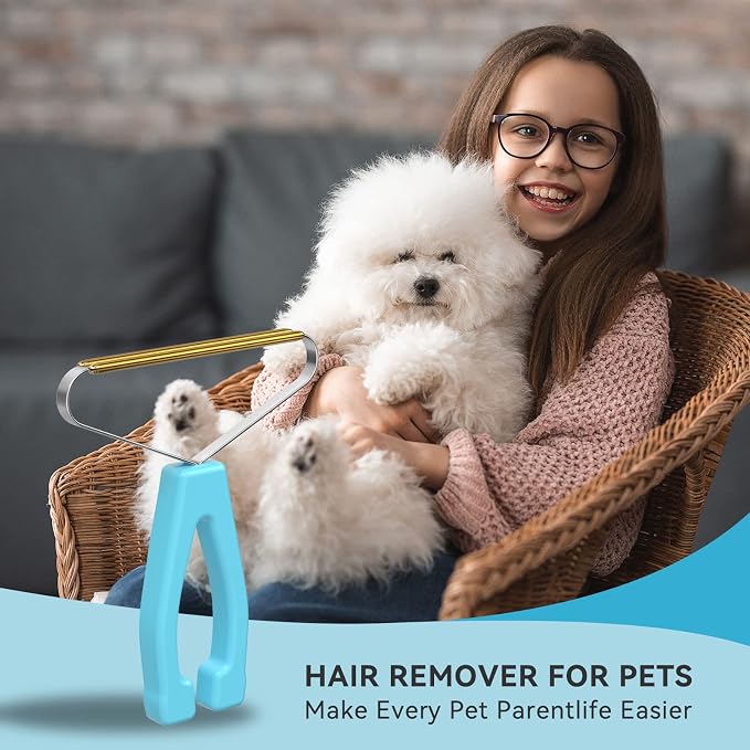 Carpet Rake, Lint Remover, Pet Hair Remover for Dog Cat Fur & Carpets | Portable Lint Brush Shaver, Pet Hair Removal Tool, Works on Car Mat Couch Pet Bed Furniture Rug, Removes Fur Effectively - Image 4