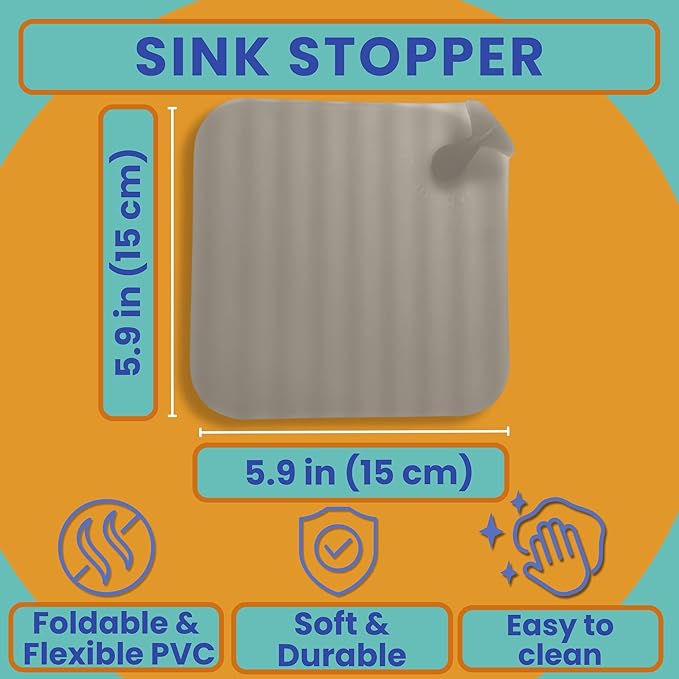 Travel Laundry Detergent Sheets with Universal Sink Stopper ?€? 50-Count Travel Detergent Sheets and Flat Silicone Sink Stopper for Sink Washing in Hotels, Cruises & Camping