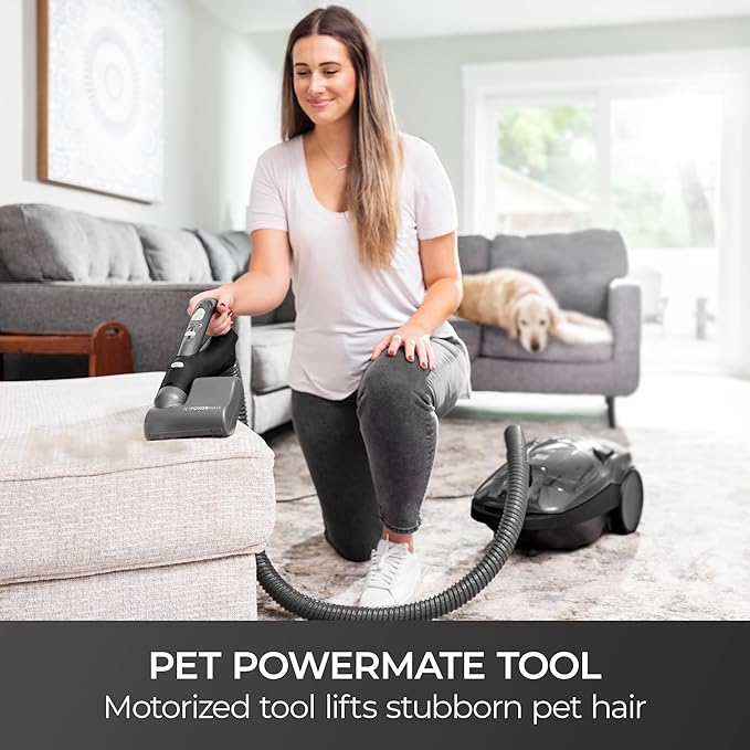 Kenmore BC4039 600 Series Pet Friendly Bagged Canister Vacuum with POP-N-GO, Pet PowerMate, Hair Eliminator Brushroll, HEPA Filter, Performance Indicator, Extended Reach and Auto Cord Rewind