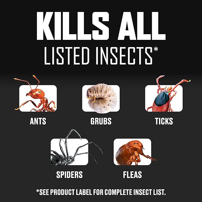 Ortho BugClear Lawn Insect Killer1 ?€? Kills Ants, Spiders, Ticks, Fleas, Armyworms & Grubs, 10 lb Granules Treats Up to 16,500 sq. ft.
