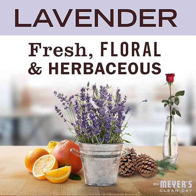 Mrs. Meyer’s Clean Day Lavender Laundry Detergent Concentrated Loads Per Bottle 64 Fl Oz (Pack of 5)