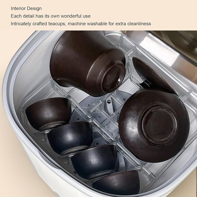 Mini Dishwasher, Portable and Fully Automatic with 360° Omni Directional Function, 4L 5V USB Rechargeable, Ideal for Washing Dishes, Tea Cups at Home